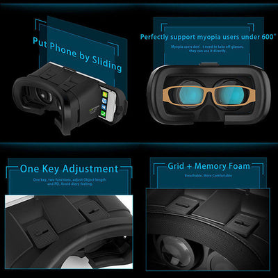 VR BOX Virtual Reality 3D Glasses Bluetooth